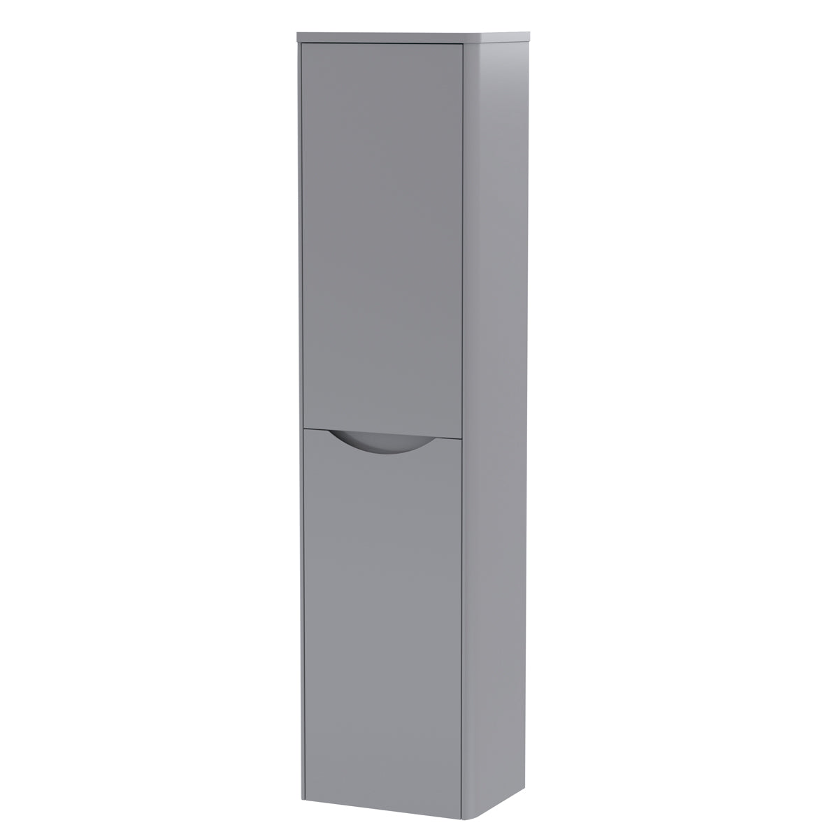 Fairford Eclipse 350mm Satin Grey Tall Storage Unit