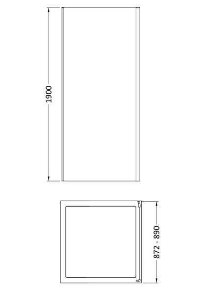 Rivato 6mm Side Panel-900mm