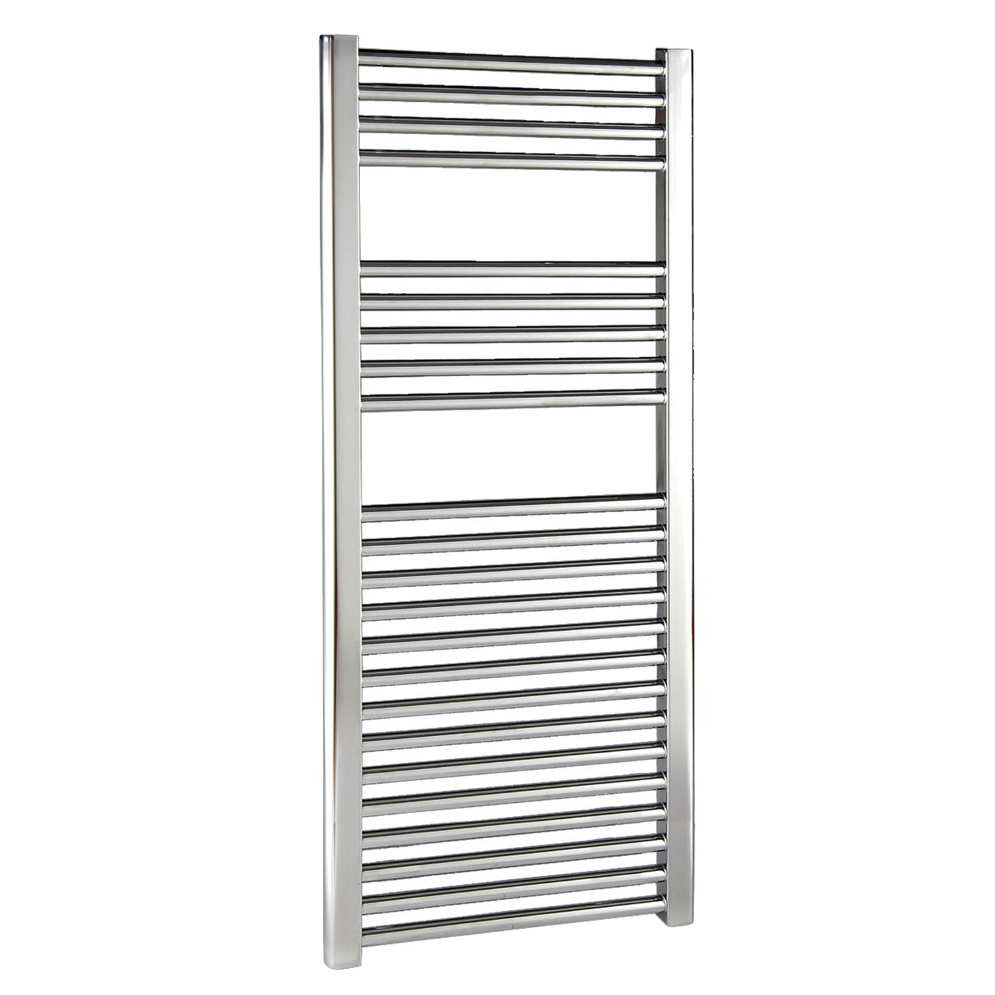 Fairford 600mm x 800mm Straight Chrome Towel Rail