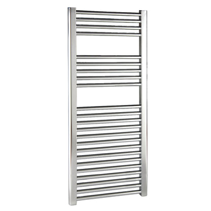 Fairford 600mm x 800mm Straight Chrome Towel Rail