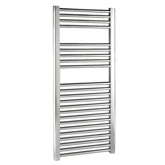 Fairford 600mm x 800mm Straight Chrome Towel Rail