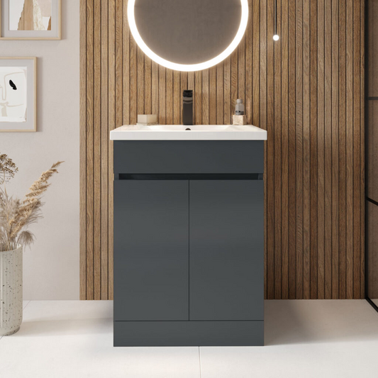 Fairford Resonance 600mm Anthracite Floorstanding Vanity Unit