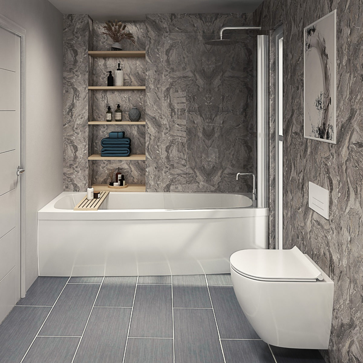 Hydraset Toffee Marble Square Edge 2400 x 1200