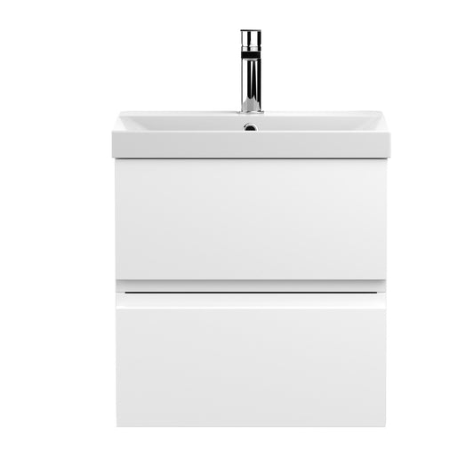 Fairford Finesse 500mm Satin White Wall Hung Vanity Unit