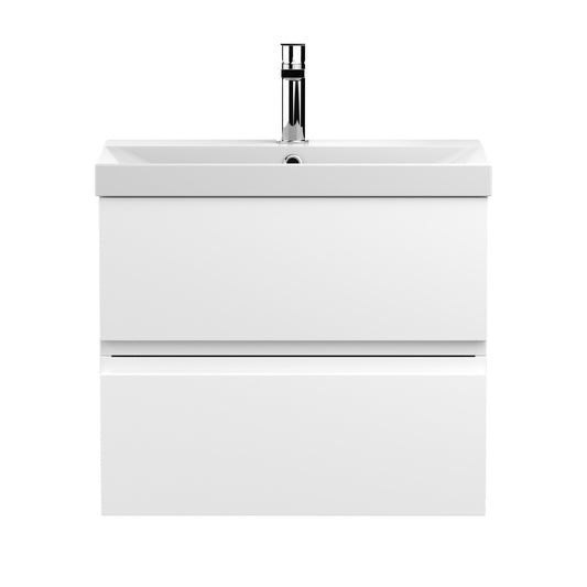 Fairford Finesse 600mm Satin White Wall Hung Vanity Unit