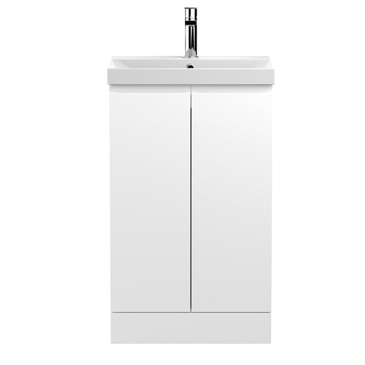 Fairford Finesse 500mm Satin White Floor Standing Vanity Unit