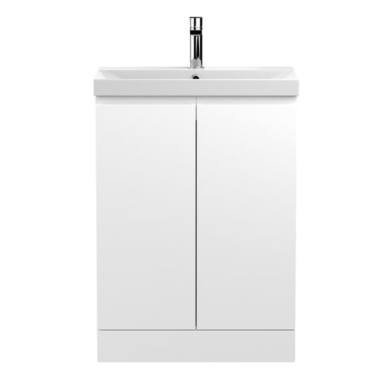 Fairford Finesse 600mm Satin White Floor Standing Vanity Unit