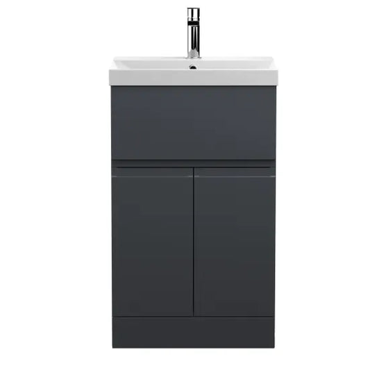 Fairford Finesse 500mm Soft Black F/S 2-Door/Drawer Vanity U