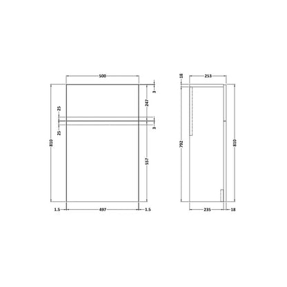 Fairford Finesse 500mm Satin White WC Unit