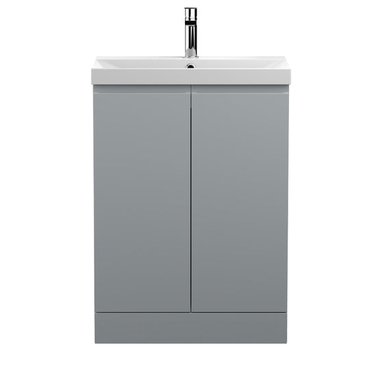Fairford Finesse 600mm Satin Grey Floor Standing Vanity Unit