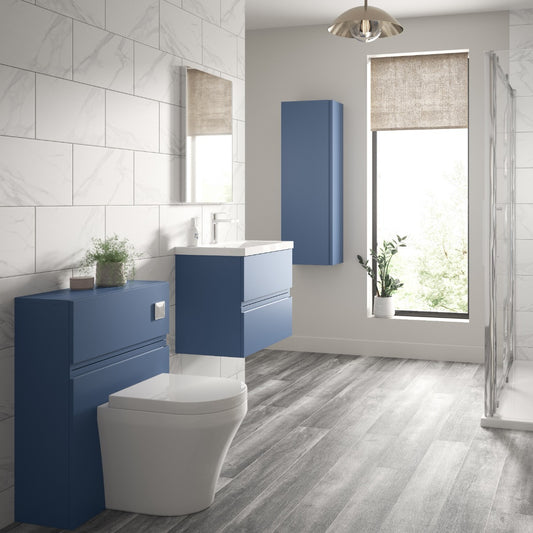 Fairford Finesse 800mm Satin Blue Wall Hung Vanity Unit