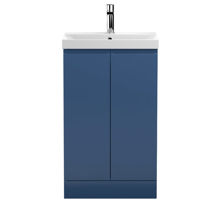 Fairford Finesse 500mm Satin Blue Floor Standing Vanity Unit