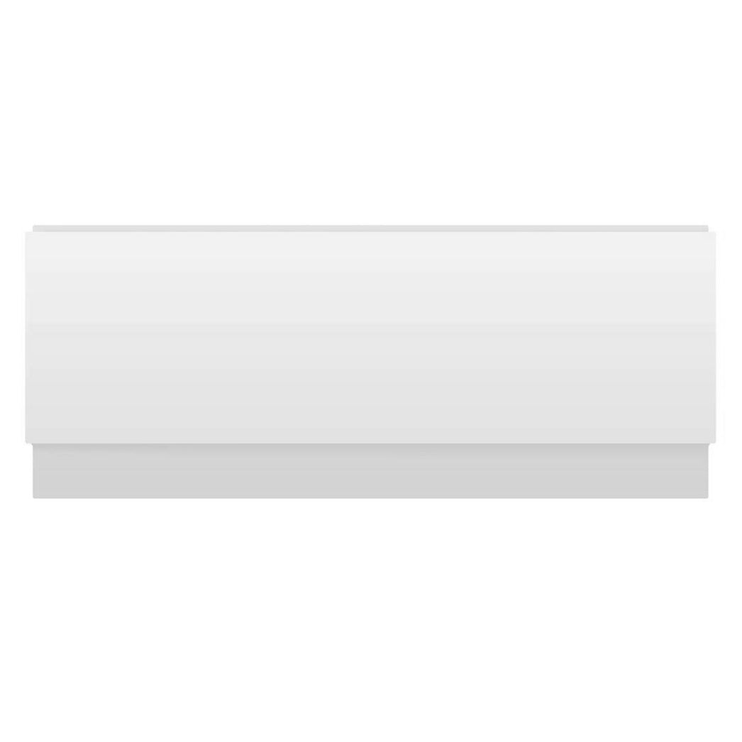 Fairford MDF White Straight Side Panel with Plinth, 1600mm