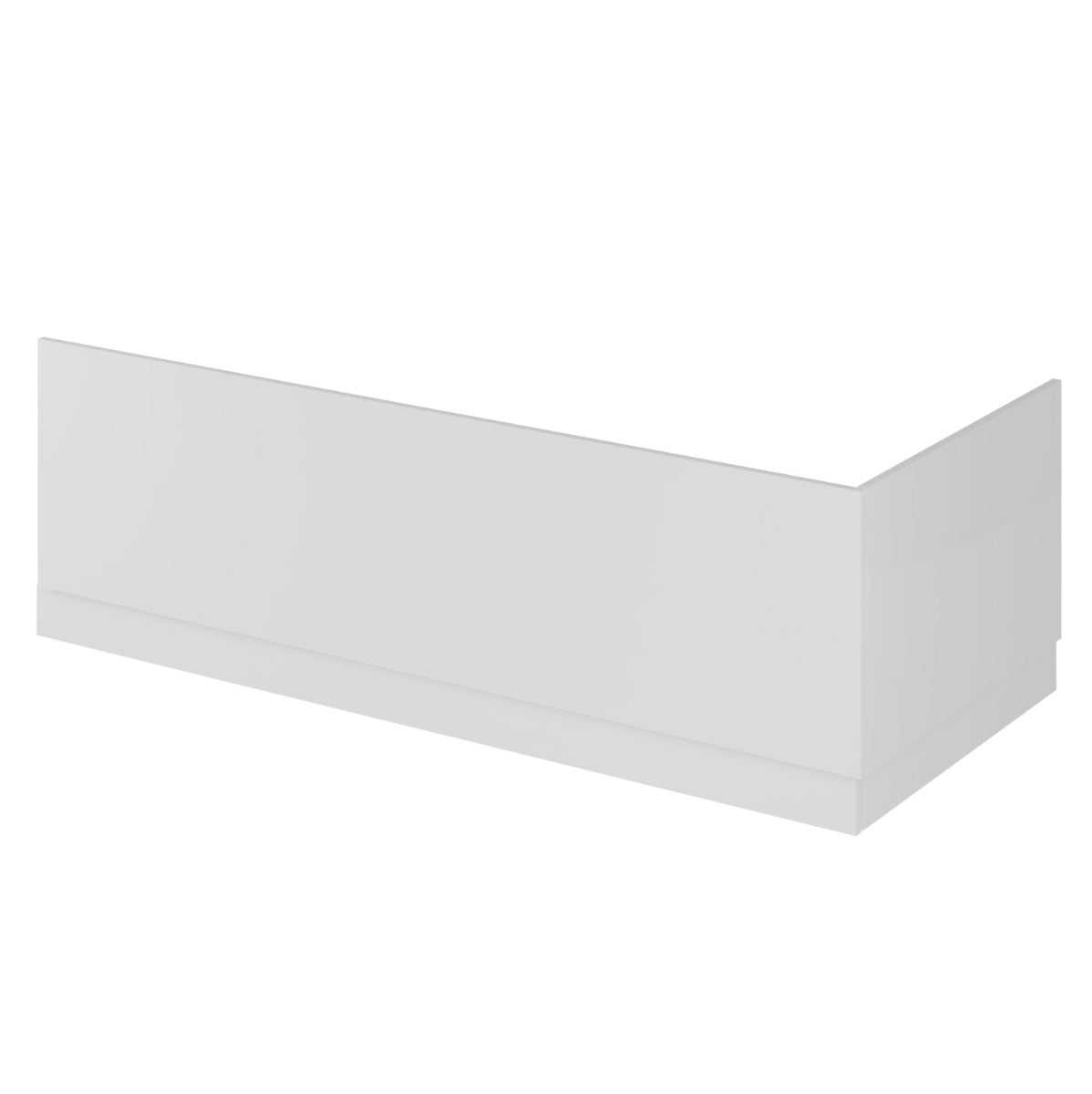 Rivato Florence 1700 x 750mm Bath with Radius Matt Black Screen