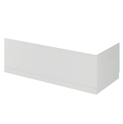 Rivato Florence 1700 x 750mm Bath with Radius Matt Black Screen