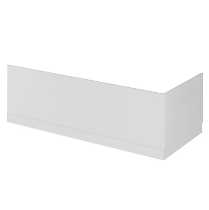 Fairford MDF White Straight Side Panel with Plinth, 1500mm