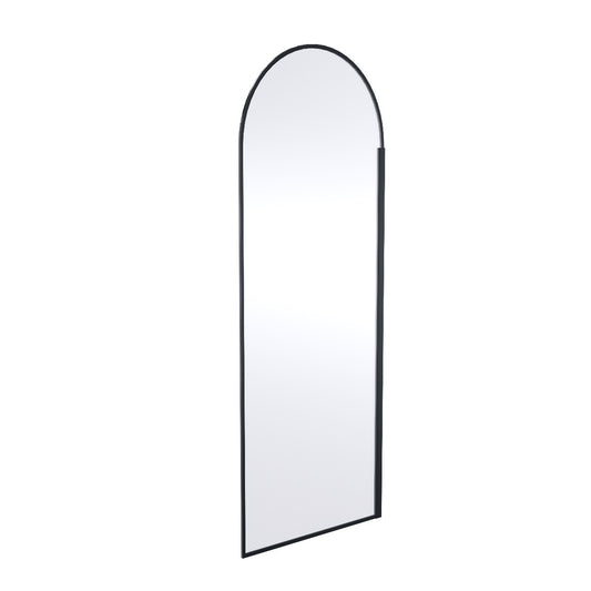 Fairford 800mm Matt Black Arched 8mm Wetroom Screen - 1950mm High