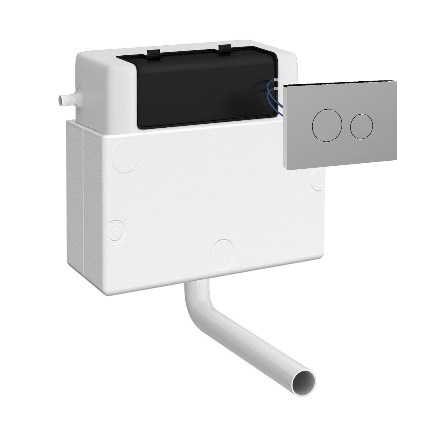 Fairford Filo Concealed Cistern with Chrome Flush Button