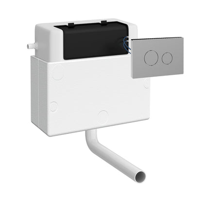 Fairford Filo Concealed Cistern with Chrome Flush Button