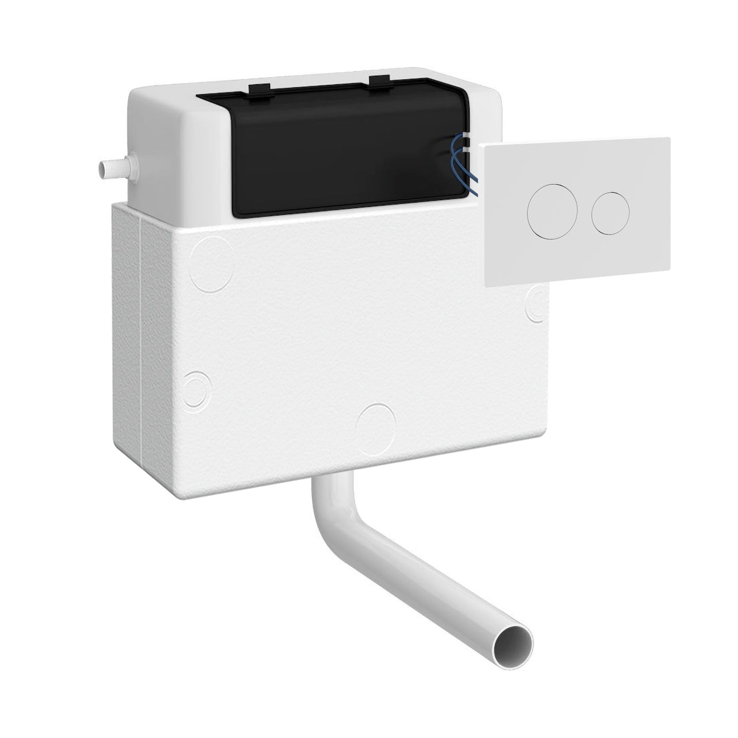 Fairford Filo Concealed Cistern with White Flush Button