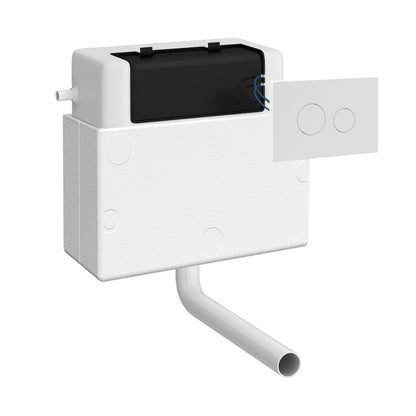 Fairford Filo Concealed Cistern with White Flush Button