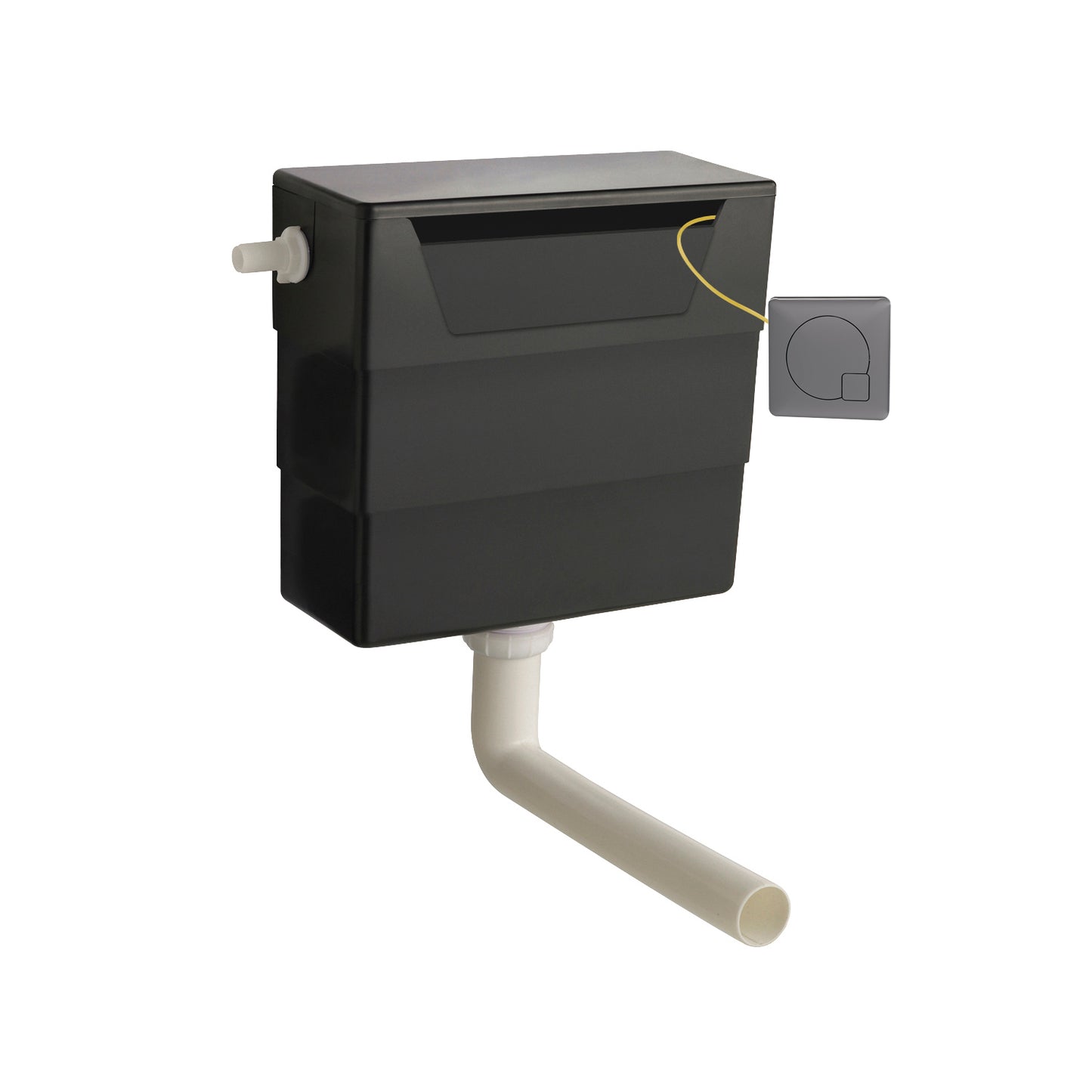 Fairford Tirer Concealed Cistern with Gunmetal Square Button