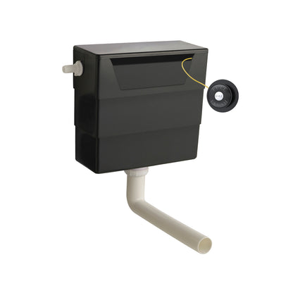 Fairford Tirer Concealed Cistern with Matt Black Traditional Button