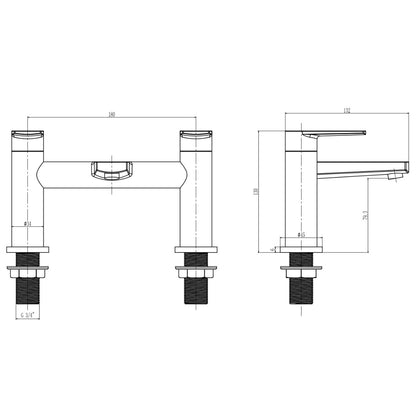 Rivato Piave Bath Filler