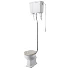 Fairford Hexam High Level Raised Cistern Toilet, no Seat