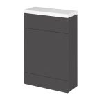 Fairford Union 600mm Slimline Gloss Grey WC Unit with Top