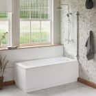 Rivato Milano Bath Pack with Bath, 5mm Bath Screen, Tap, Shower and Panel