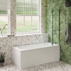 Rivato Milano Bath Pack with Bath, 5mm Hinged Bath Screen, Tap, Shower and Panel