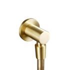 Fairford Element Brushed Brass Round Outlet Elbow