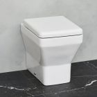Britton Bathrooms Cube Back To Wall Toilet with Soft Close Seat