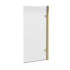 Fairford 8mm Brushed Brass Straight Bath Screen
