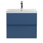 Fairford Finesse 600mm Satin Blue Wall Hung Vanity Unit