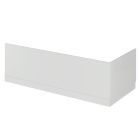 Rivato MDF White Straight Side Panel with Plinth, 1500mm