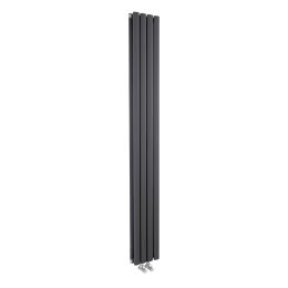 Fairford Compact Double Column 1800 x 236mm Anthracite Radiator