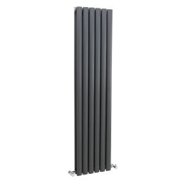Fairford Holus Double Panel Vertical 1500 x 354mm Anthracite Radiator