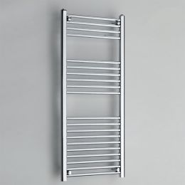 Fairford Straight 1200 x 500mm Chrome Electric Towel Rail - On/Off Control