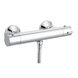 Trade Base Round Chrome Bar Valve, Bottom Outlet