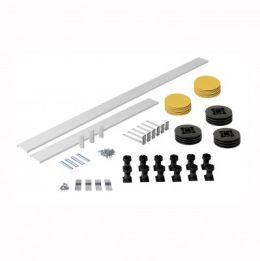 Fairford 2000 x 1200mm Straight Plinth Kit for trays with Side Waste