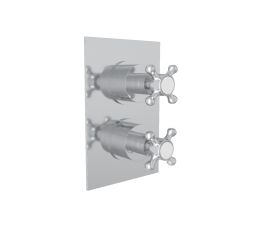 Fairford Winchester Pro Traditional Concealed Twin Shower Valve, 1 Outlet