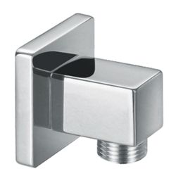 Fairford Una Square Outlet Elbow, Chrome