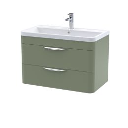 Fairford Flow 800mm 2 Drawer Wall Hung Vanity Unit
