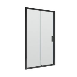 Fairford 6mm Matt Black Sliding Shower Door