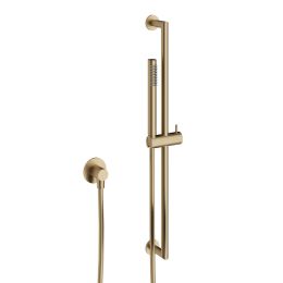 Crosswater 3ONE6 Designer Slide Rail Kit and Wall Outlet Brushed Brass