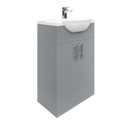 Fairford Connect 600mm Gloss Grey Vanity Unit - Excludes basin and worktop