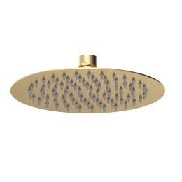 Fairford Element 10 200 x 200mm Brushed Brass Rain Shower Head
