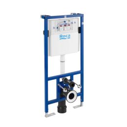 Roca Duplo Frame with Recessed Cistern - 1120mm High - Blue
